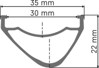 DT Swiss DT HX 1700 SPLINE Laufrad 27.5" CL 30 148/12 MS DEG 60 DF