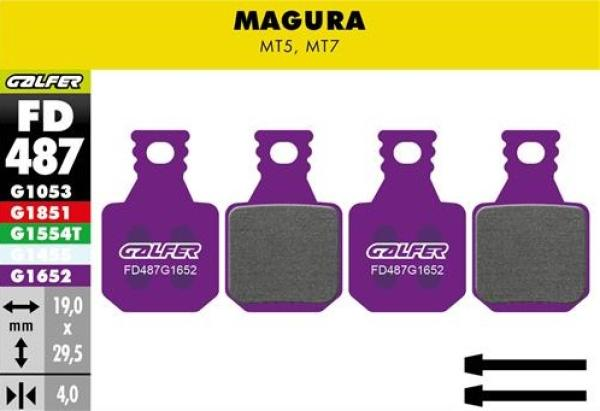 Galfer E-Bike FD487 Magura MT7/MT5 Bremsbeläge
