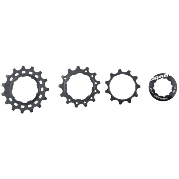 SRAM Cassette Cog Set PG1210/1230 11/13/15T/Lockring