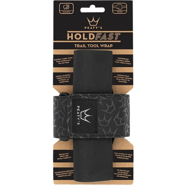 Peaty's Hold Fast Trail Tool Wrap, Schwarz - Nightrider Black