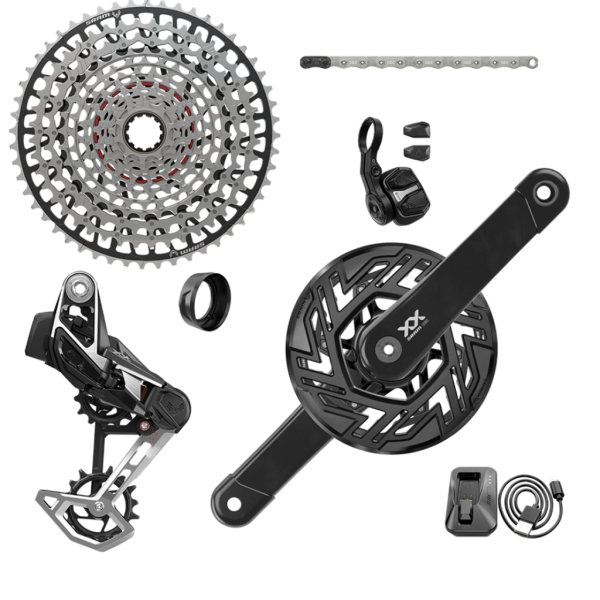 SRAM Groupset XX Eagle AXS Transmission Bosch Gen4, black/silver, 165mm